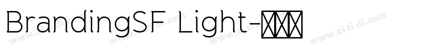 BrandingSF Light字体转换